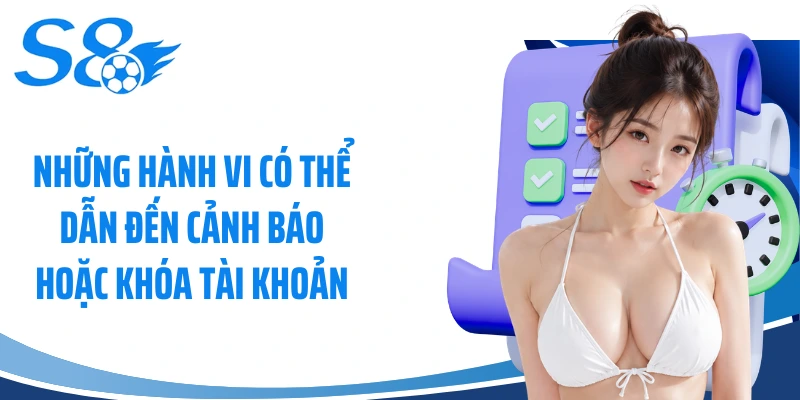 Những hành vi có thể dẫn đến cảnh báo hoặc khóa tài khoản